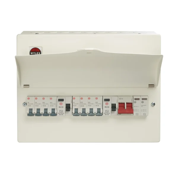 Consumer Unit Surge Protection Device 8Way Populated 8 X MCB