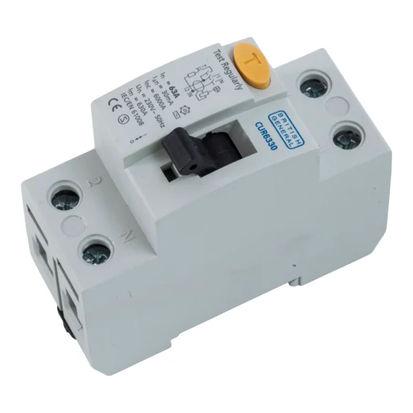 RCD Single Pole AC 63A 30mA 6kA 35 x 87 x 72.5mm