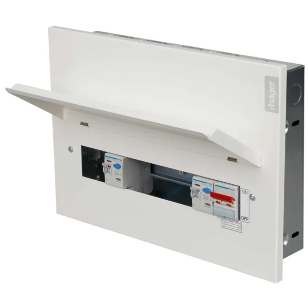 Consumer Unit 10Way Flush Configurable 2 x RCCB 100A 2 x 100A