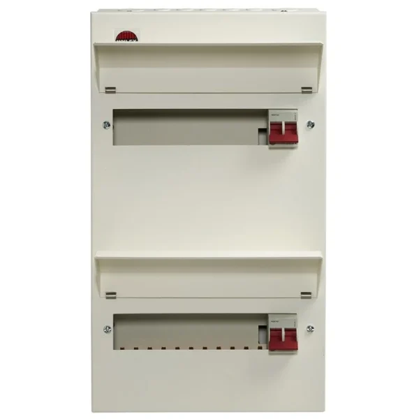 22 Way Duplex Dual Tariff Consumer Unit 100A Main Switch +11, 100A Main Switch +11