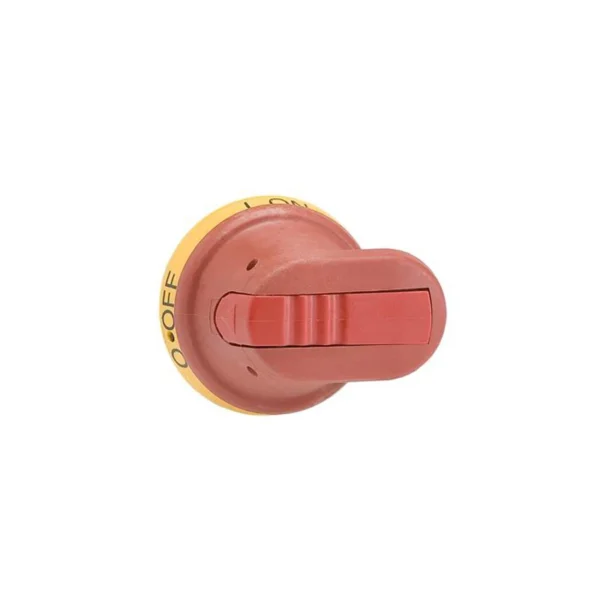 Handle Pistol IP65 6mm Dia 65mm Red/Yellow