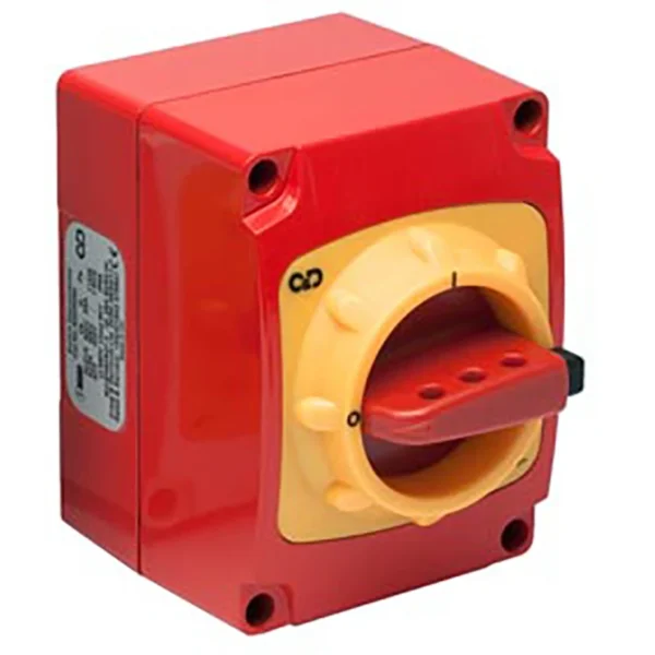 Switch Disconnector Isolator 3 P 25A 11Kw Ac23 Red Die Cast Alu Si