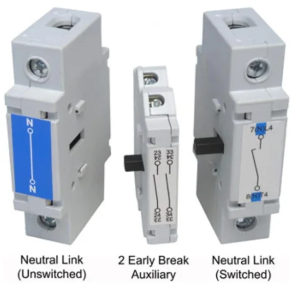 Auxiliary Contact Block Neutral Unswitched 32/40A