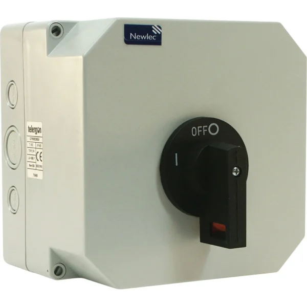 Manual Changeover Switch SP+N 63A IP65 Moulded