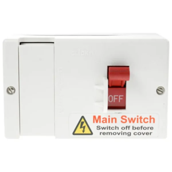 Main Switch Fused Lockable 80A White