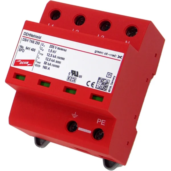 Surge Protector 4 Pole 3 Phase Type 2 Tns