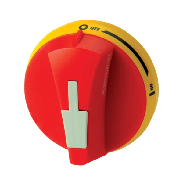 Handle External Front+Right Operation Red/Yellow IP65