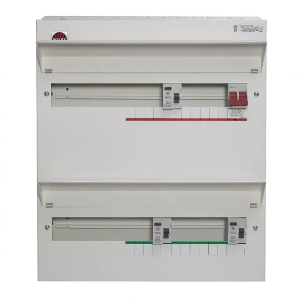 Consumer Unit Duplex High Integrity 34 Ways 80A Type A Rcds