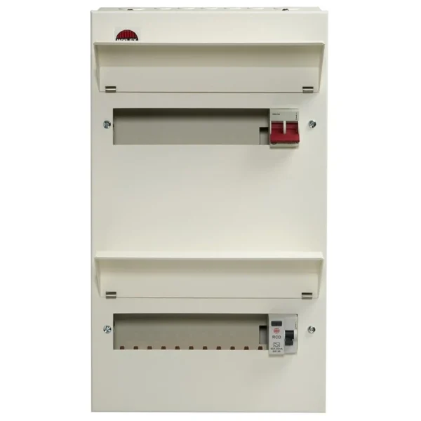 22 Way Split Load Duplex Consumer Unit 100A Main Switch +11, 80A 30mA RCD +11