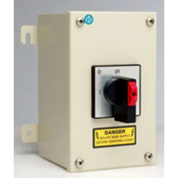 Changeover Switch Center Off 4P IP65 63A 22Kw Mild Steel Grey