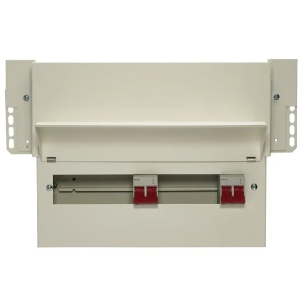 12 Way Dual Tariff Meter Cabinet Consumer Unit 2x 100A Main Switch, Flexible Configuration