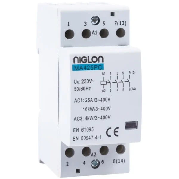 Contactor 4P 2 Module No Ac1 25A 415V 16Kw