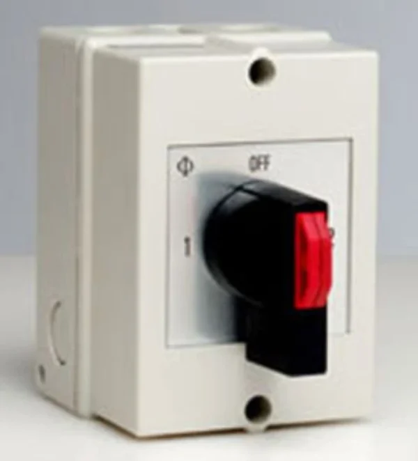 Changeover Switch Center Off DP IP66/67 25A Insulated Grey