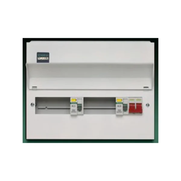 Consumer Unit 10Way Main Switch+Dual RCD Split Metal